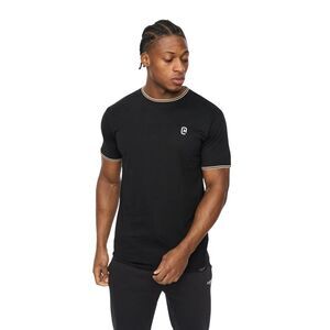 Crosshatch Mens Preece T-Shirt / Black